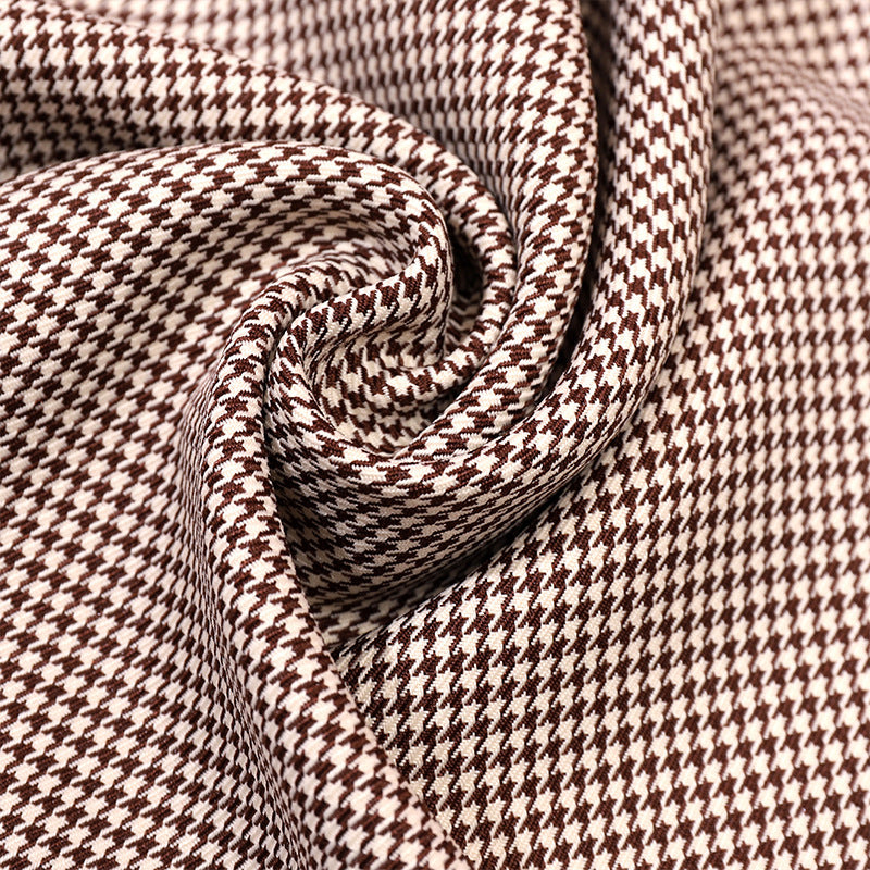 Houndstooth Stretch Fabric By The Yard | 3 Colors, 59" Wide, 2-Way Stretch for Sofa Covers & Jackets