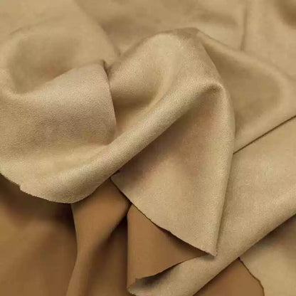 Lightweight Suede Fabric, Soft Brushed Polyester for Bags & Apparel - Mustard Yellow