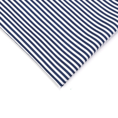 Stripe Polyester Fabric - Bags & Craft by the Yard - Navy Blue