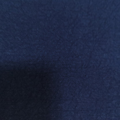Heavy Linen Cotton Fabric, Solid, 55 in Wide - Navy