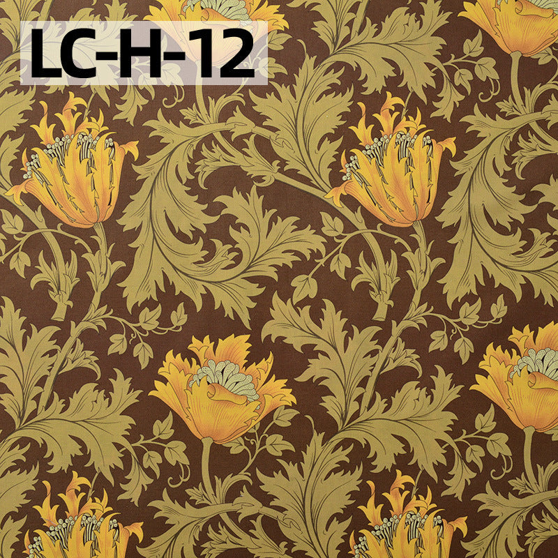 Floral Cotton Plain Fabric - Shirt & Dress by the Yard - LC-H-12