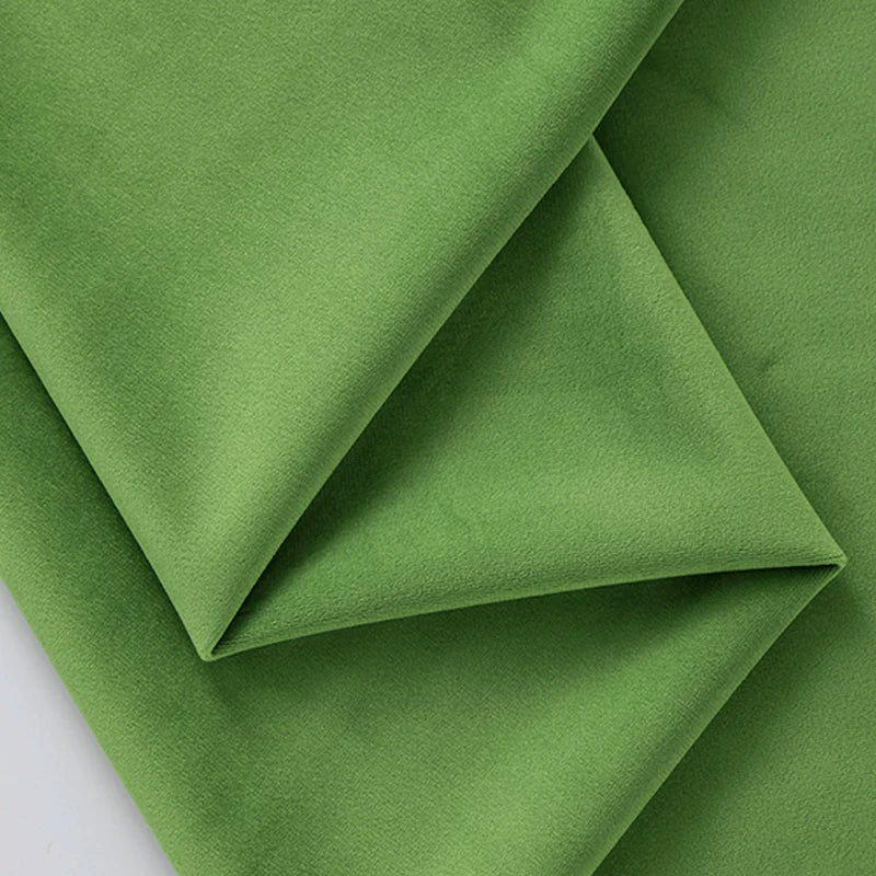 Pink Velvet Fabric, 17 Colors for Sofa Covers, Curtains & Backdrops - Emerald Green