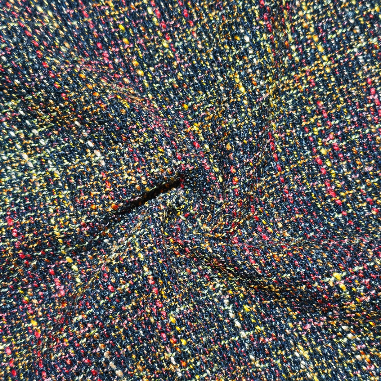 Heavy Wool Blend Tweed Fabric, for Coats & Skirts