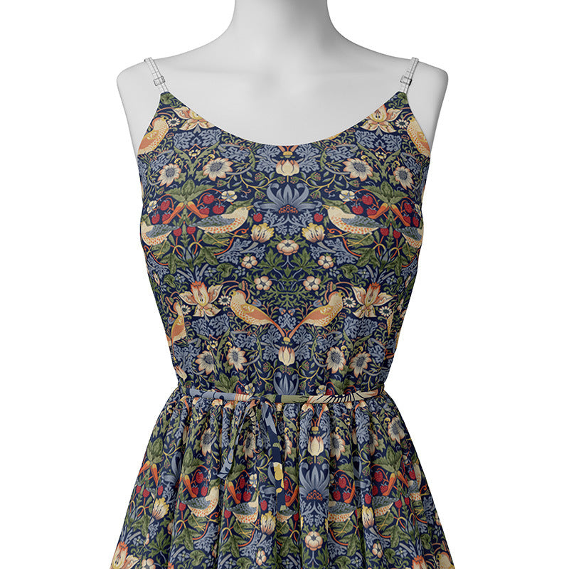 Floral Cotton Plain Fabric - Shirt & Dress by the Yard