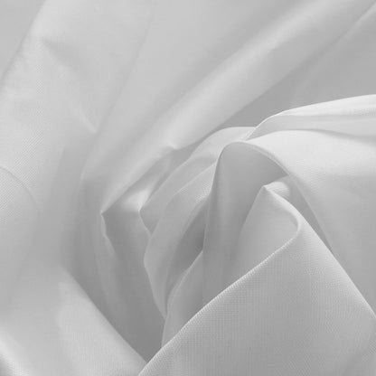 PU Coated Polyester Taffeta Fabric, Waterproof & Crisp - White