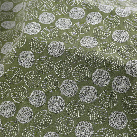 Botanical Leaf Embroidered - 2