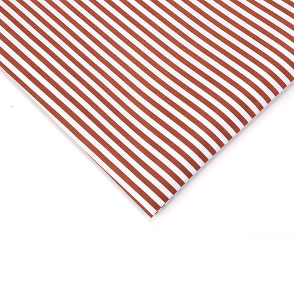 Stripe Polyester Fabric - Bags & Craft by the Yard - Brown