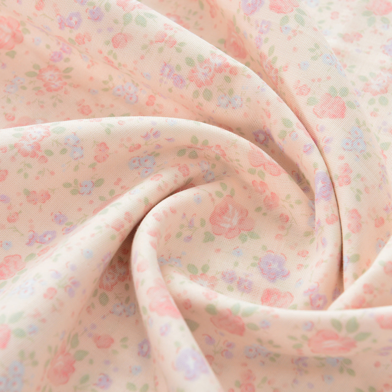Floral Double Gauze Cotton Fabric - Home Decor & Apparel by the Yard - Cotton Whisper Floral Shadow