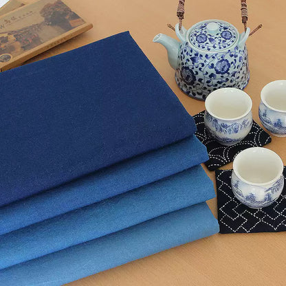 Indigo Dyed Cotton Fabric, for Sashiko & Dresses