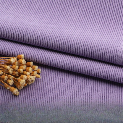 Fine Wale Corduroy Fabric, 16-Wale Solid Cloth for Upholstery & Apparel - Purple