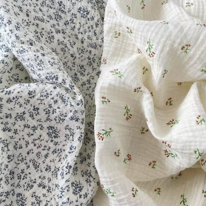 Cotton Double Gauze Floral Fabric, for Baby & Summer Sewing