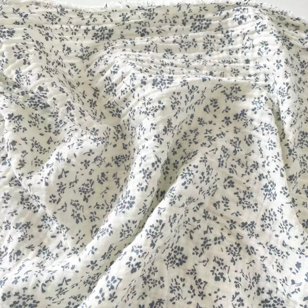 Cotton Double Gauze Floral Fabric, for Baby & Summer Sewing