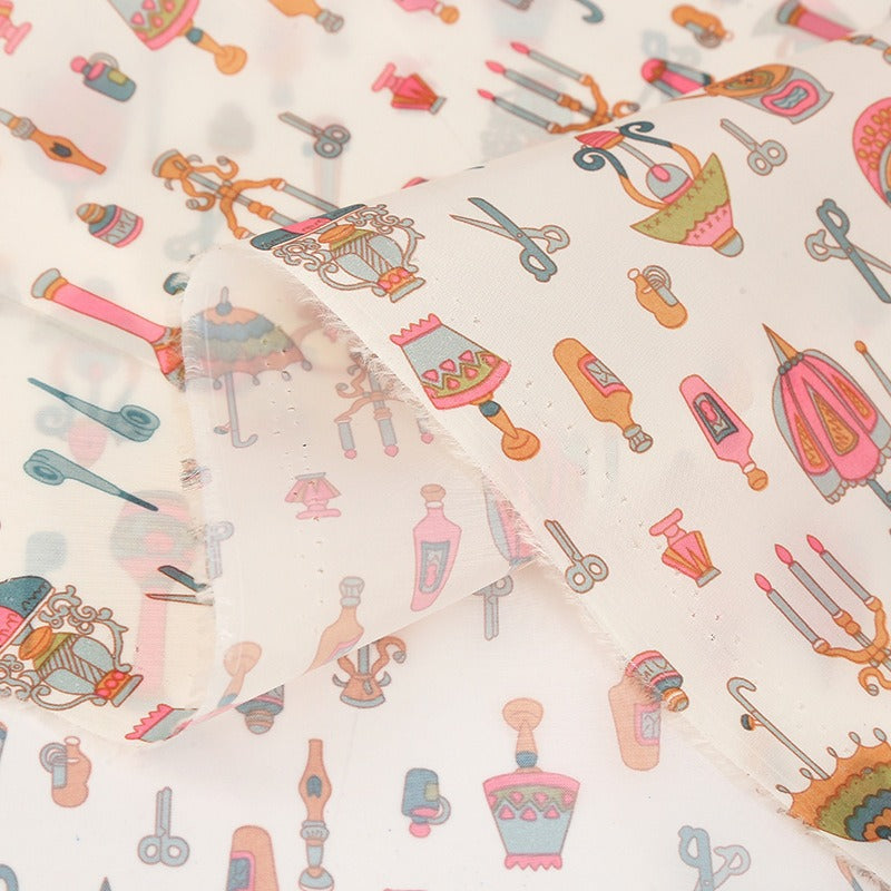 Polyester Cartoon Print Fabric, for Kids' Bags & Storage
