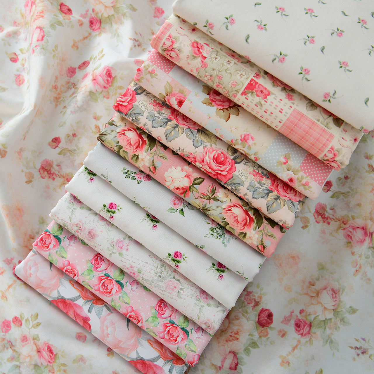 Floral Poplin Cotton Fabric - Shirt & Dress by the Yard