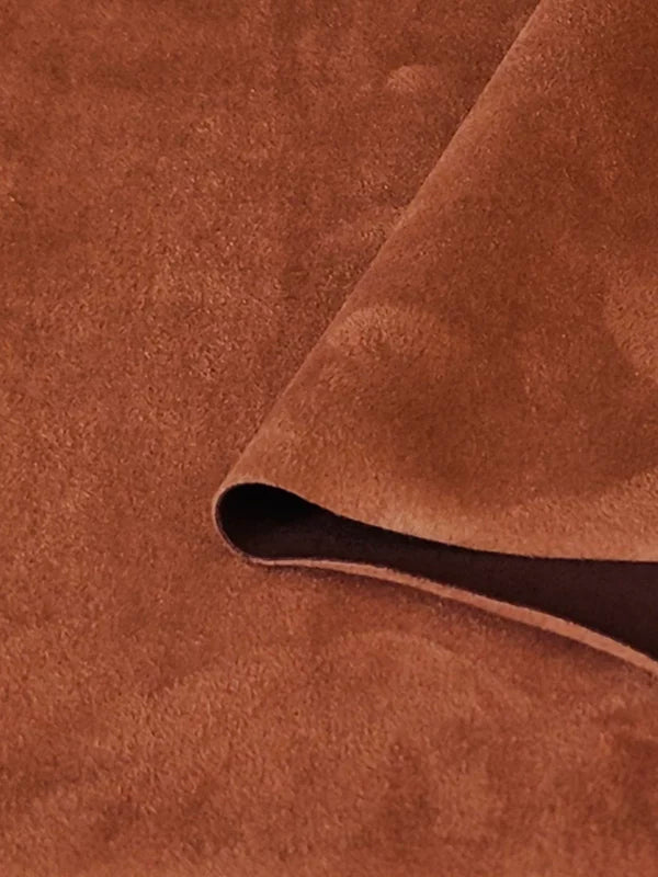 Brown Suede Upholstery Fabric for Sofa Covers & Cushions