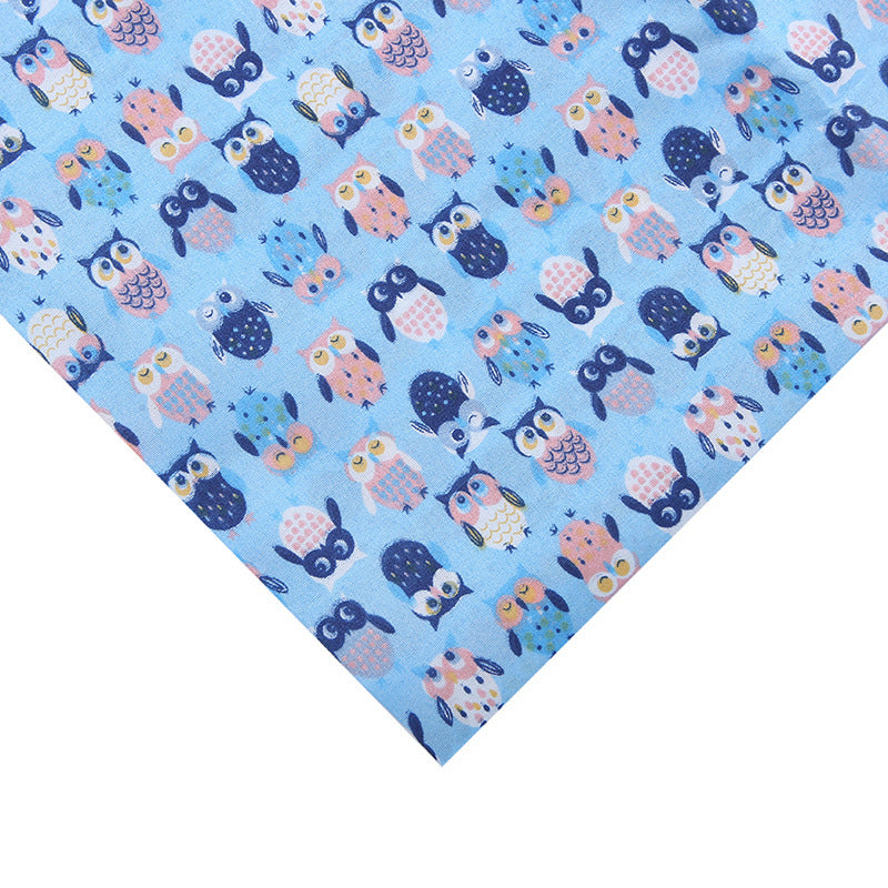 Polyester Owl Print Fabric, for Kids' Bags & Toys