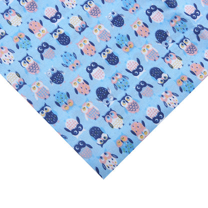 Polyester Owl Print Fabric, for Kids' Bags & Toys