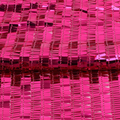 Sequin Embroidery Fabric By The Yard | 15 Colors, 49" Wide for Christmas Craft & Accessories - Rose Red
