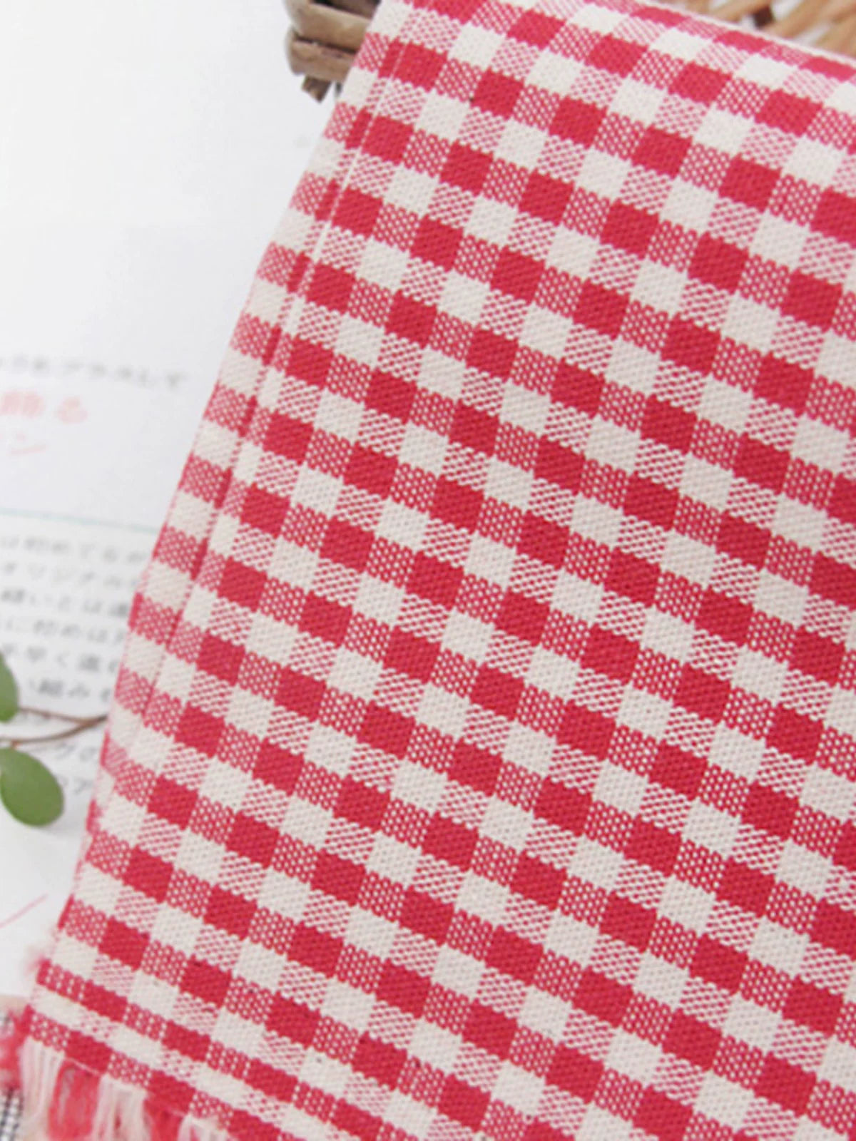 Heavyweight Cotton Check Fabric, for Curtains & Cushions