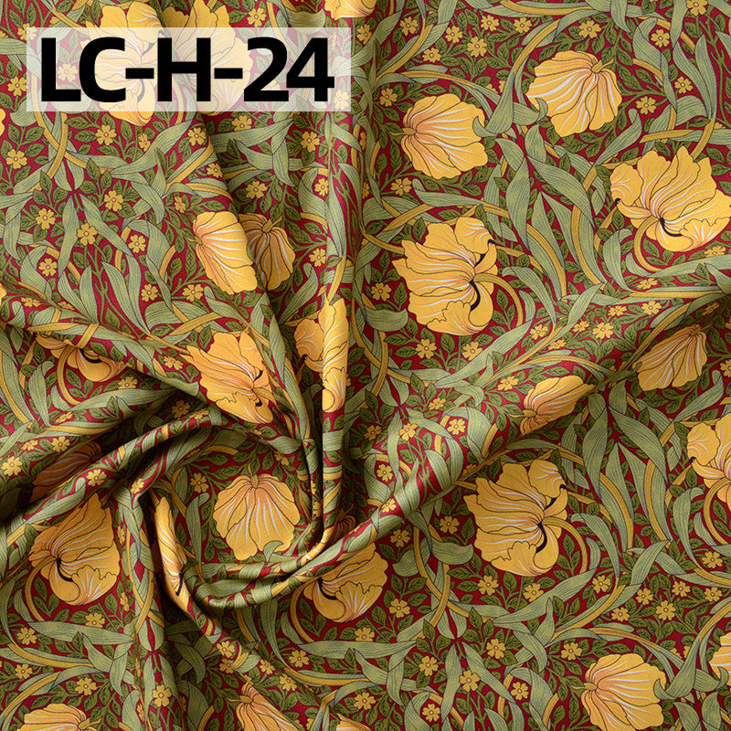 Floral Cotton Plain Fabric - Shirt & Dress by the Yard - LC-H-24