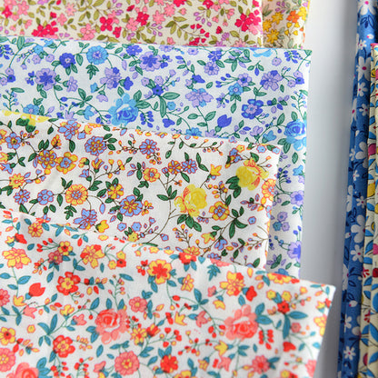 Poplin Floral Cotton Fabric, Fresh Print Cloth for Kids Dresses & DIY