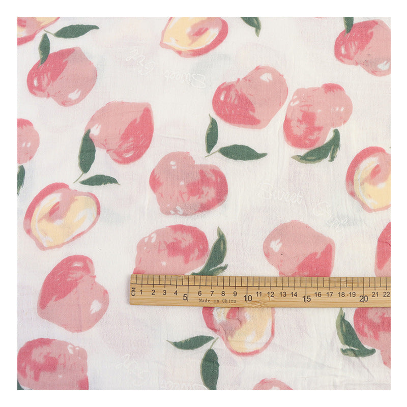 Cotton Double Gauze Fabric, Cat & Heart Prints (6)