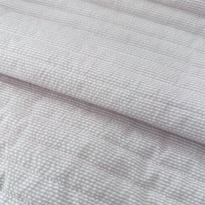 Quilted Polyester Stripe Fabric, for Bags & Pouches - Quilted Stripe Light Pink