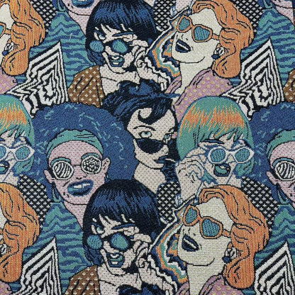 Oil-Painting Style Jacquard Fabric, Woven Cloth for Bags, Shoes & Decor - Oil Painting 9