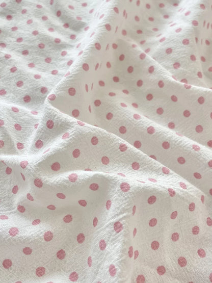 Polyester Crinkle Dot Fabric, for Blouses & Dresses