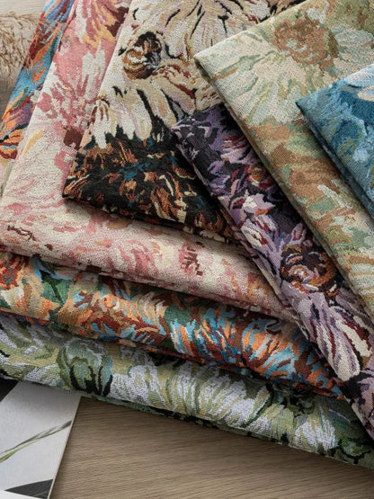 Monet Dandelion Jacquard Fabric, for Tablecloths & Cushions