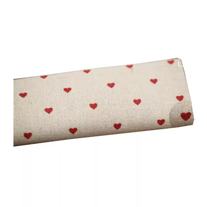 Heavy Cotton Linen Daisy Fabric, for Curtains & Upholstery