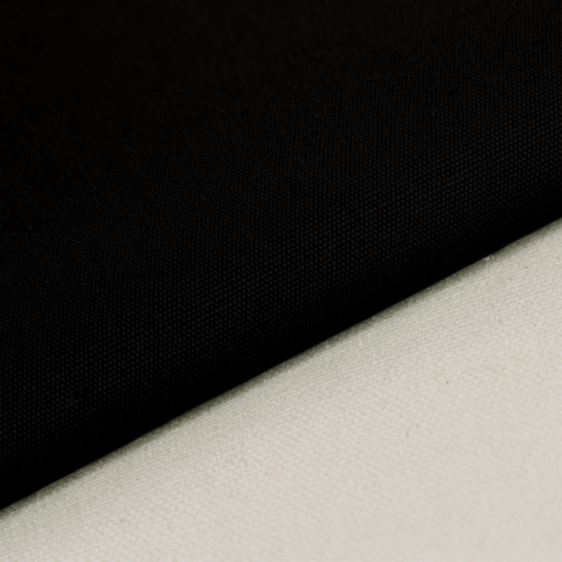 Heavy Cotton Canvas Fabric, 8oz Plain Weave for Bags & Upholstery - Black 29#