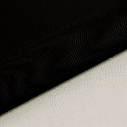 Heavy Cotton Canvas Fabric, 8oz Plain Weave for Bags & Upholstery - Black 29#