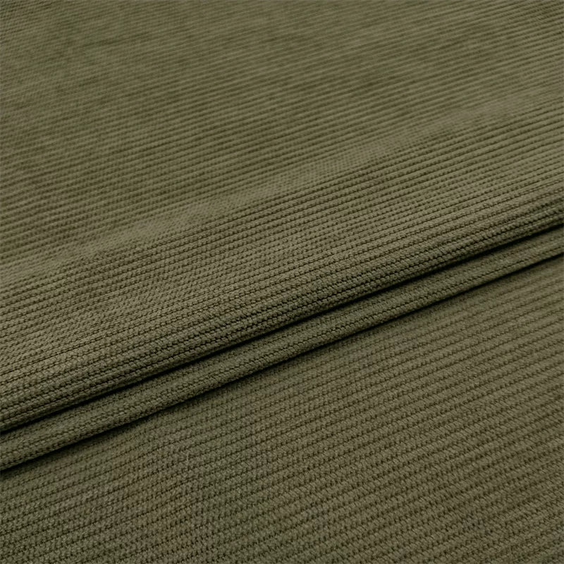 Stretch Corduroy Fabric, 22 Colors for Shirts, Trousers & Sofa Covers - Army Green