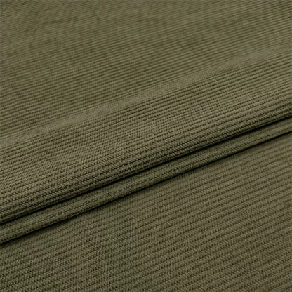 Stretch Corduroy Fabric, 22 Colors for Shirts, Trousers & Sofa Covers - Army Green