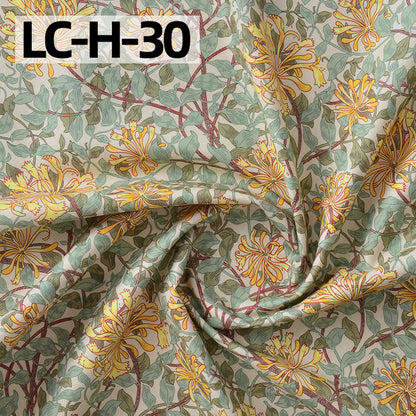 Floral Cotton Plain Fabric - Shirt & Dress by the Yard - LC-H-30