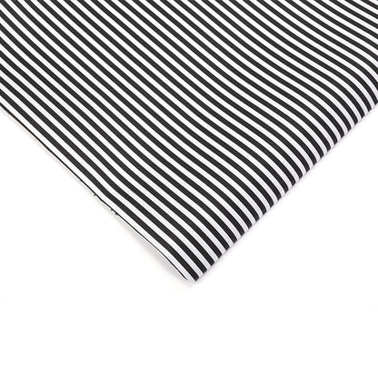 Stripe Polyester Fabric - Bags & Craft by the Yard - Black