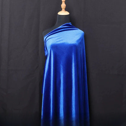 Silky Velvet Fabric, 20 Colors for Dresses, Qipao & DIY - Royal Blue