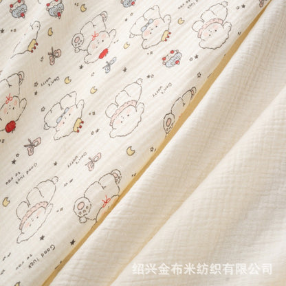 Double Gauze Fabric, Cotton Plaid & Dots (14 Prints)