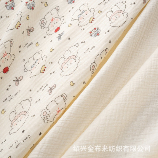 Double Gauze Fabric, Cotton Plaid & Dots (14 Prints)