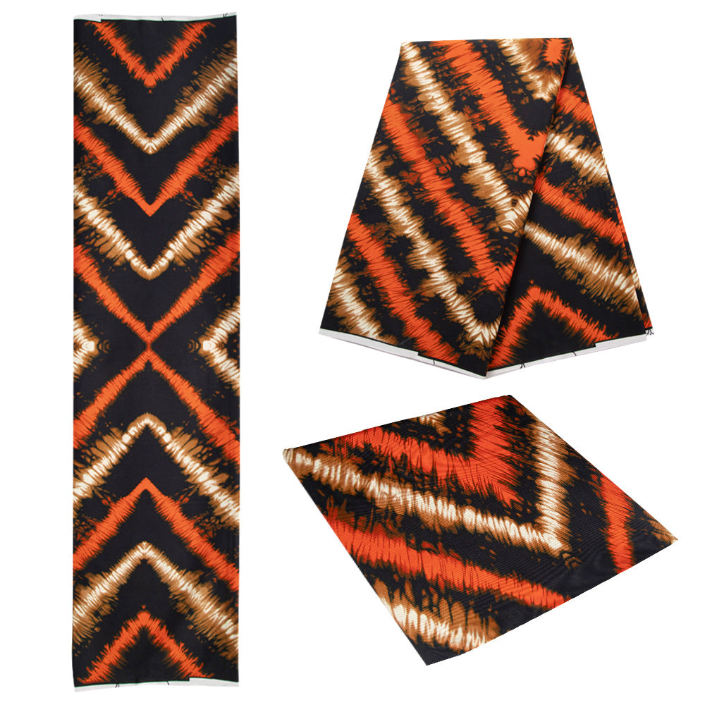 African Wax Print Fabric, Double-Sided Polyester (4 Prints)