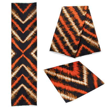African Wax Print Fabric, Double-Sided Polyester (4 Prints)