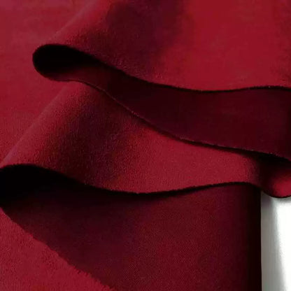 Lightweight Suede Fabric, Soft Brushed Polyester for Bags & Apparel - Red