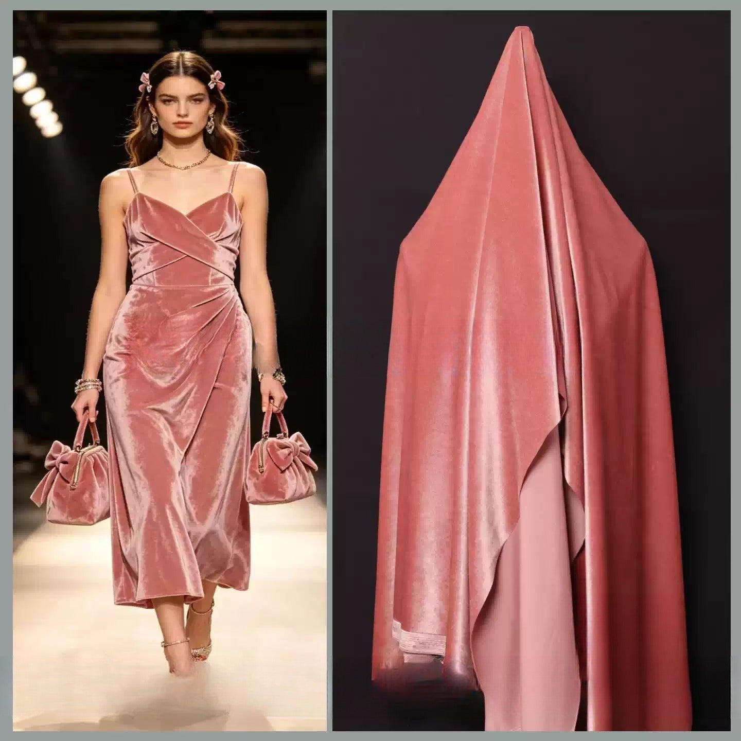 Silky Velvet Fabric, 20 Colors for Dresses, Qipao & DIY