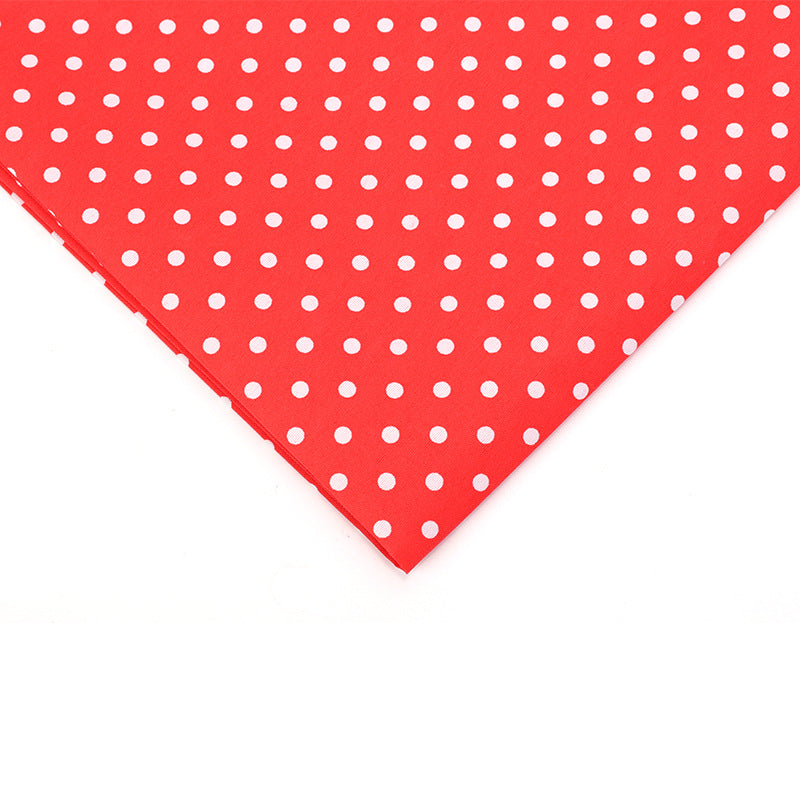 Floral Polyester Fabric - Bags & Craft by the Yard - Red