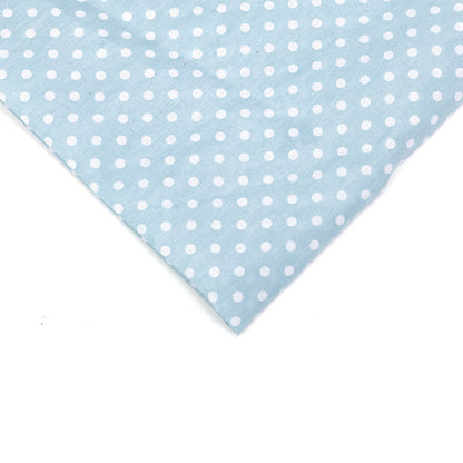 Floral Polyester Fabric - Bags & Craft by the Yard - Light Blue