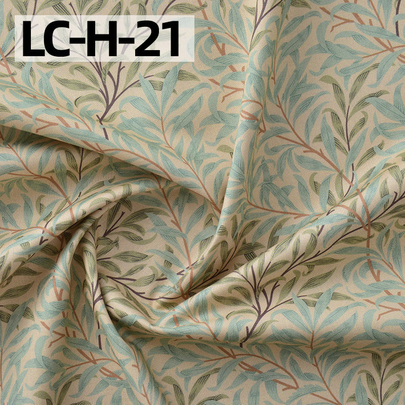 Floral Cotton Plain Fabric - Shirt & Dress by the Yard - LC-H-21