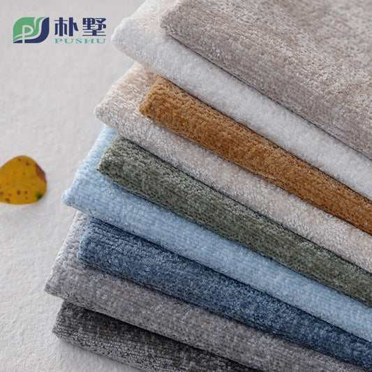 Plush Chenille Upholstery Fabric, Soft Pile Thick Weave