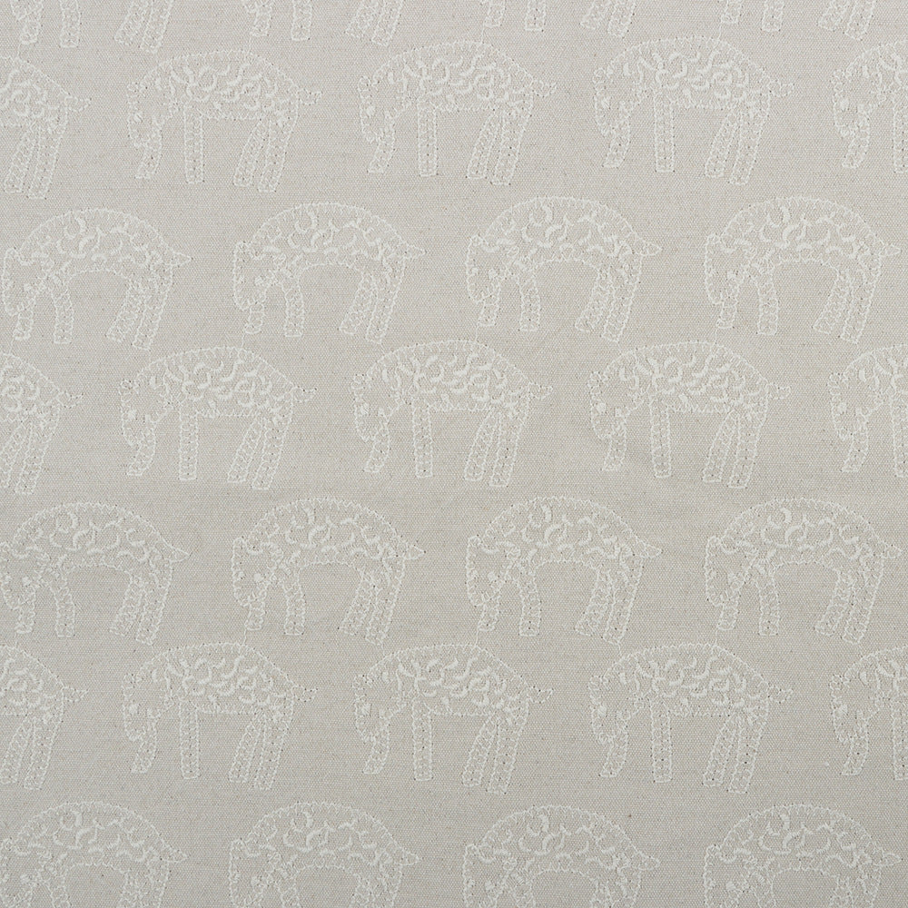 Leopard Embroidery Fabric, for Jackets, 47 in Wide - Cream