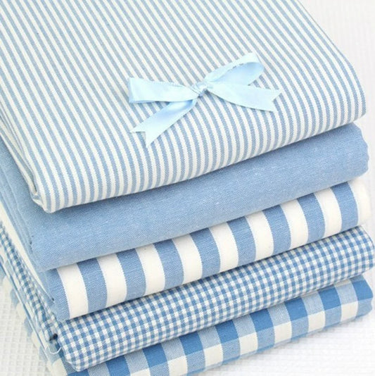 Korean-Style Cotton Check Fabric for Tablecloths, Curtains & Picnic